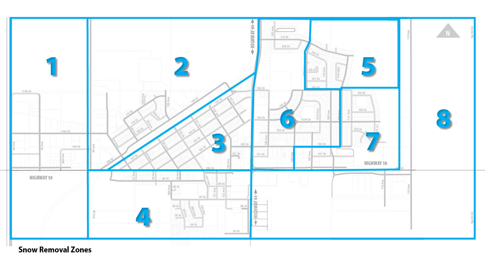 Snow Removal Zone Map
